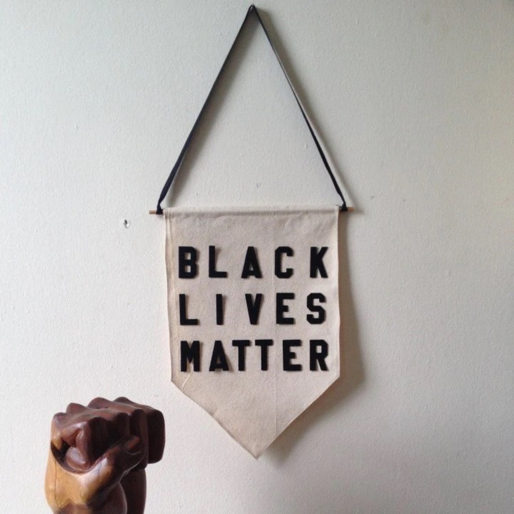 Black Lives Matter Canvas Wall Hanging Pennant